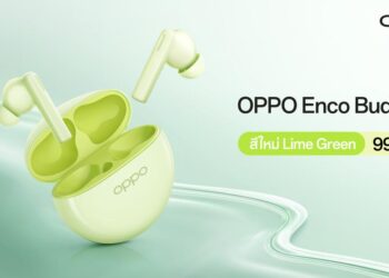 ใหม่! OPPO Enco Buds2 สีใหม่ สีเขียว Lime Green หูฟังไร้สายตัวเล็ก เบสทรงพลังในราคาเพียง 999 บาท