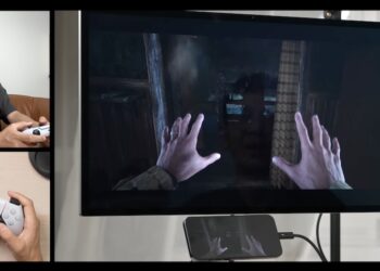ชมคลิปนำ iPhone 15 Pro มาเป็นเครื่องคอนโซล เล่นเกม Resident Evil Village พร้อมต่อจอย DualSense