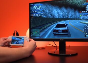 Sony PSP 1000 ถูกดัดแปลงให้มีพอร์ต HDMI สามารถเล่นเกมบนจอใหญ่เต็มตา