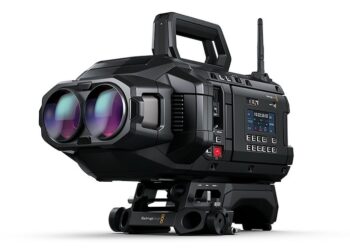 Blackmagic URSA Cine Immersive กล้องเลนส์คู่ 3D 8K บันทึกวิดีโอเชิงมิติพื้นที่สำหรับ Apple Vision Pro