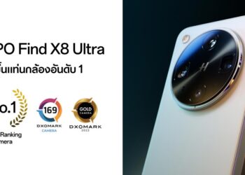 OPPO Find X8 Ultra ขึ้นแท่นสมาร์ตโฟนกล้องอันดับ 1 จาก DXOMARK