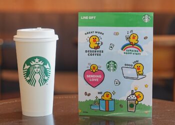 LINE GIFT จับมือ Starbucks ชวนส่ง Starbucks eGift ที่ร้าน Starbucks รับฟรี! สติกเกอร์ LINE GIFT x Starbucks ลายลิมิเต็ดสุดน่ารัก