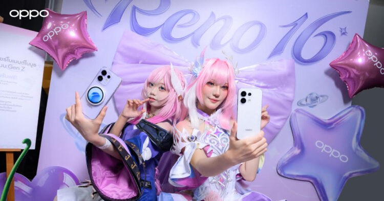 OPPO Reno16 Series 5G พาเหล่าคอสเพลย์ Make Your Momentในงาน KOKORO cos ครั้งที่ 12 เสิร์ฟภาพถ่ายเก็บทุกโมเมนต์ โดดเด่นในทุกคาแรกเตอร์