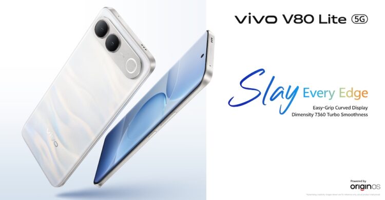 vivo V80 Lite 5G เปิดตัวแล้ว!! ดีไซน์ขอบจอโค้ง แบตใหญ่ 7050mAh กล้องคู่หลัง 50MP