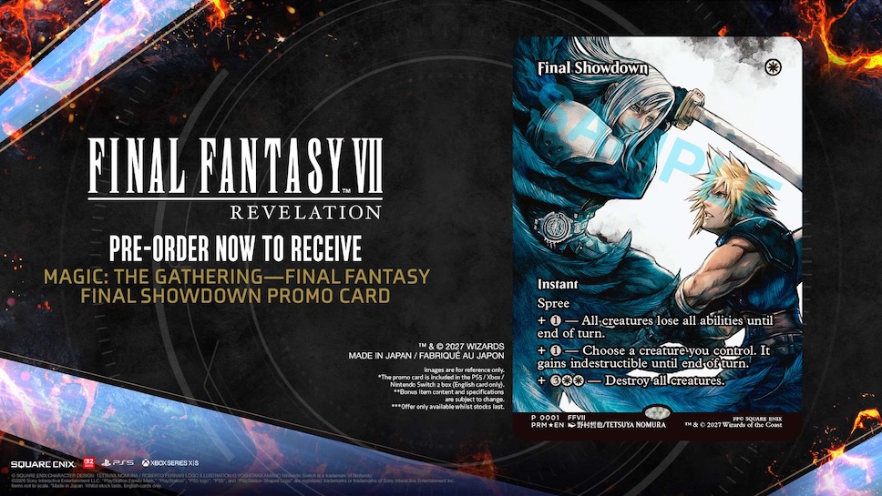 Final Fantasy VII Revelation เปิดให้สั่งซื้อล่วงหน้าแล้ว ก่อนวางจำหน่าย 8 เมษายน 2027