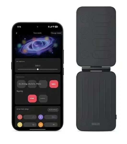 Xiaomi Pocket Guitar กีตาร์พกพาแบบแม่เหล็กสำหรับ Xiaomi 18 Pro แต่ใช้กับรุ่นอื่นได้เช่นกัน