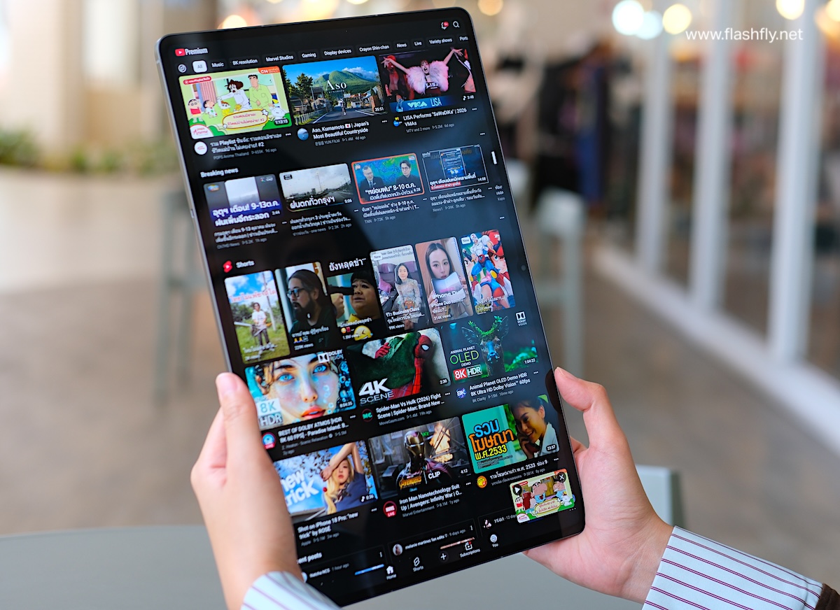 รีวิว Samsung Galaxy Tab S12 Ultra แท็บเล็ตจอยักษ์ 14.6 นิ้ว ดีไซน์บางเฉียบ เบาพกง่าย ทำงานได้ดุจ PC