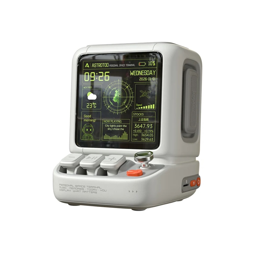 Divoom Astrotoo ลำโพงดีไซน์เรโทร มาพร้อมหน้าจอและปุ่มกดแบบแมคคานิคอล ราคาราว 6,790 บาท
