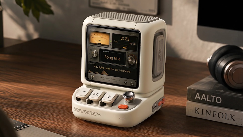 Divoom Astrotoo ลำโพงดีไซน์เรโทร มาพร้อมหน้าจอและปุ่มกดแบบแมคคานิคอล ราคาราว 6,790 บาท