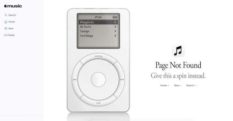 Apple Music จำลอง iPod บนเว็บไซต์ สามารถกดเล่นได้จริง