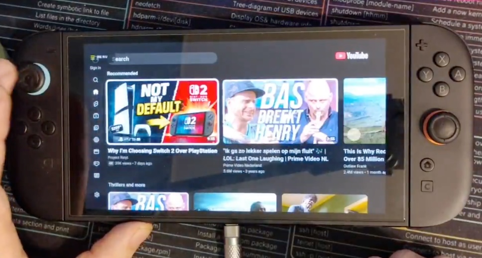 Nintendo Switch 2 สามารถรัน YouTube บนเครื่องได้สำเร็จ หลังจากถูกเจลเบรค