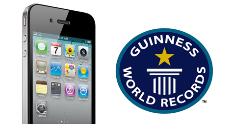 iPhone 4และ App Store ถูกบันทึกลงใน Guinness World Records กับความเป็นที่สุดของโลก