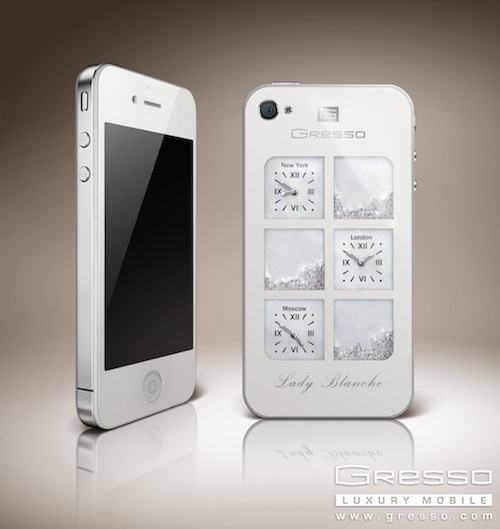 ของสะสมคนรวย iPhone 4 สีขาวฝั่งเพชร Gresso ในราคาเฉียดล้าน