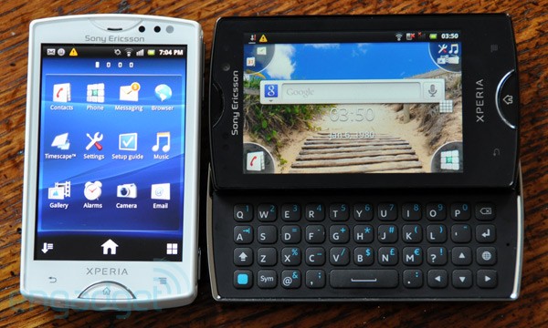Sony Ericsson วางจำหน่าย Xperia Mini และ Xperia Mini Pro แล้วที่ประเทศไต้หวันและฮ่องกง