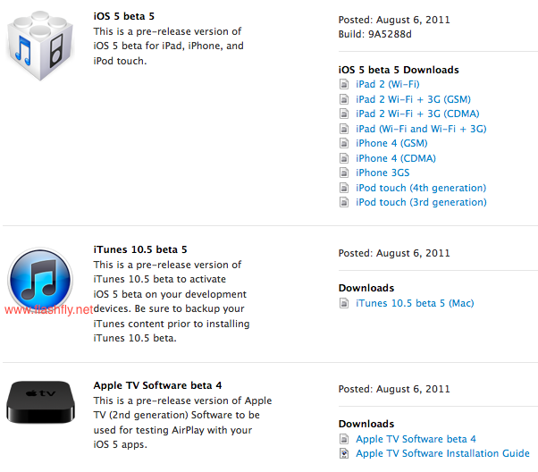 Apple ปล่อย iOS 5 beta 5 ให้สำหรับนักพัฒนาแล้ว