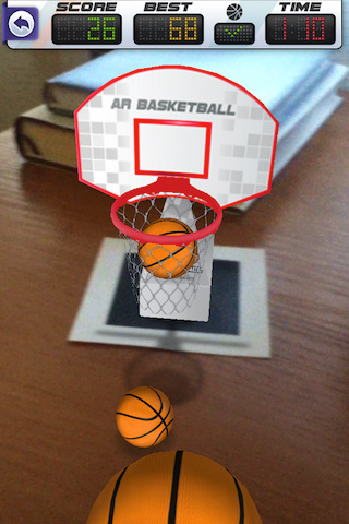 ยัดห่วงแบบไม่ต้องยั้งไปกับ ARBasketball สำหรับ iPhone ดาวน์โหลดมาเล่นได้ฟรีแล้ววันนี้!!