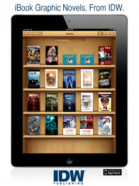 สำนักพิมพ์ IDW Publishing วางจำหน่ายหนังสือการ์ตูน Comics และหนังสือภาพ Graphic Novels ลง iBooks