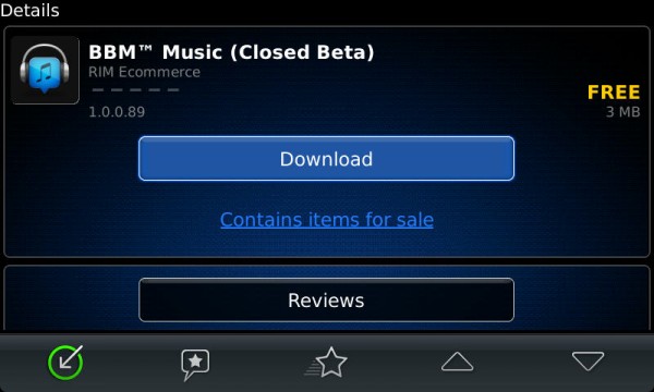 BBM Music ดาวน์โหลดได้ที่ BlackBerry App World แล้วสำหรับผู้ที่ทดสอบเท่านั้น