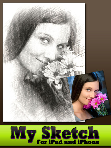 Appfree!!เปลี่ยนภาพถ่ายให้กลายเป็นภาพวาดด้วย My Sketch ฟรีบน iPhone และ iPad