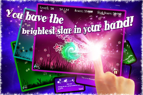 Appfree!! Star NightSky เกมเล่นง่ายๆกับกราฟฟิคของดวงดาวสวยงามบน iPhone