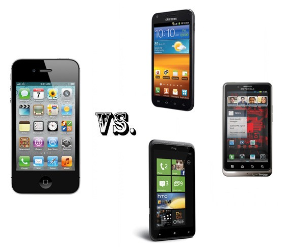 เปรียบมวย iPhone 4S กับ SmartPhone สามรุ่นเด็ดที่มีความสามารถพอฟัดพอเหวี่ยงกัน