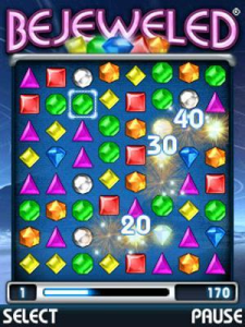 Appfree!! EA แจกเกม Bejeweled สำหรับ Blackberry ทุกรุ่นดาวน์โหลดด่วน