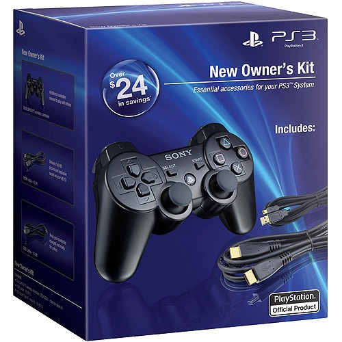 Sony เปิดตัวชุดจำหน่าย PS3 New Owner’s Kit ที่มี DualShock 3 ,สาย HDMIและสาย USB ในราคา 2,200 บาท