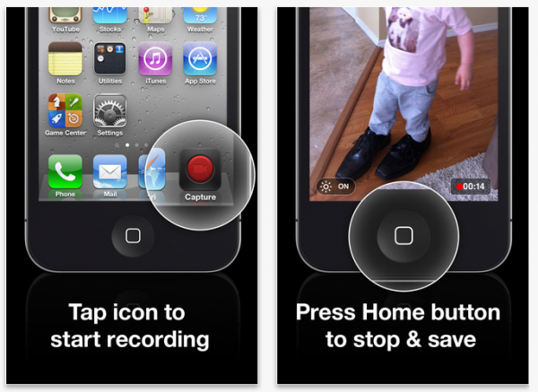 Appfree!! ถ่าย VDO ได้ง่ายเพียงปุ่มเดียวด้วย Capture — The Quick Video Camera แจกฟรีบน iPhone