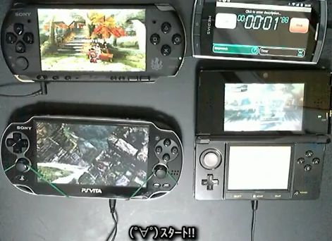 คลิปทดสอบความอึดแบตเตอร์รี่ระหว่าง Ninendo 3DS,Sony PSP และ PS Vita