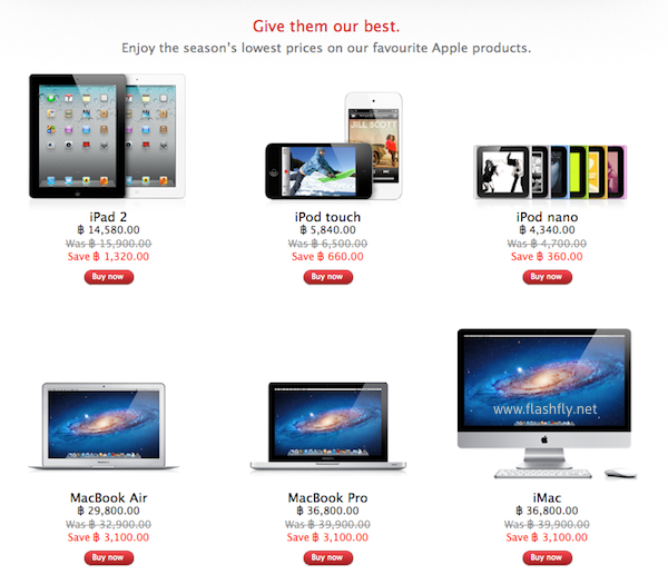 (รวมราคา) Apple Red Friday มาแล้ว!! สินค้าลดราคาพิเศษจาก Apple ภายในวันนี้วันเดียวเท่านั้น