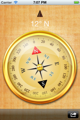 Appfree!! มาโหลดเข็มทิศติดเครื่องไว้ใช้ในเวลาฉุกเฉินกับ Compass Easy แจกฟรีบน iPhone,iPad