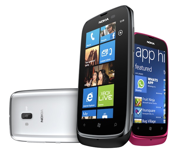 Nokia เปิดตัว Windows Phone ราคาประหยัด Nokia Lumia 610 ในราคาไม่ถึง 8พันบาท