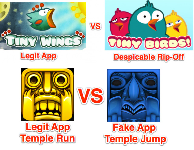 Apple เอาจริง!! เริ่มกวาดล้างเกมเลียนแบบเกมดังบน App Store แล้ว