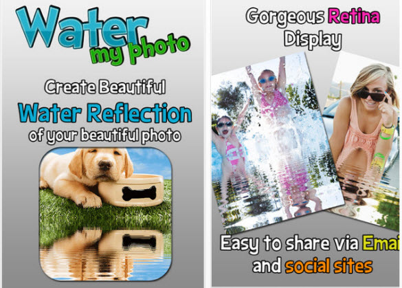 Appfree!!  สร้างภาพเงาสะท้อนในน้ำสุดเก๋ด้วย WaterMyPhoto แอพแต่งภาพแนวใหม่ โดนใจแถมยังเข้ากับเทศกาลสงกรานต์อีกด้วย ฟรีบน iPhone