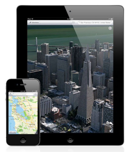 Map ใหม่บน iOS 6 ที่ไม่ใช่ Google Maps ใช้งานนำทาง Turn-by-Turn แสดงผลโหมด 3มิติ Flyover และรองรับ Siri