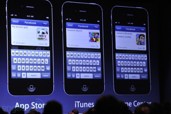 Facebook ติดตั้งมาพร้อมกับ iOS 6 รองรับการใช้งาน Share รูปภาพ , Contact , Calendar และ Siri
