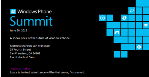 Microsoft เตรียมจัดงานเปิดตัว Windows Phone 8 วันที่ 20 มิถุนายนนี้