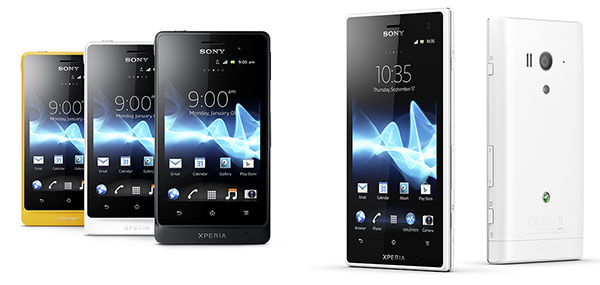 Sony เปิดตัวสมาร์ทโฟนรุ่นใหม่ Xperia Go และ Xperia acro S ที่มีคุณสมบัติกันน้ำพร้อมรองรับ PlayStation-certified