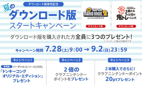 Nintendo ออกโปรโมชันดันระบบขายเกมผ่าน eShop