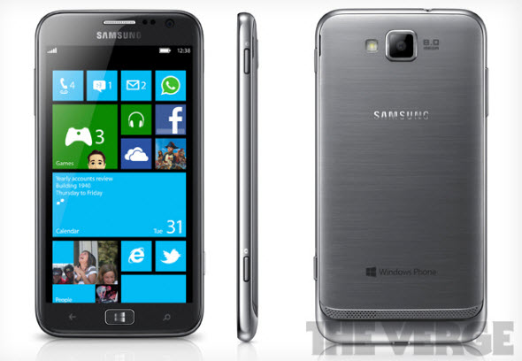 หลุดก่อนงาน Windows Phone 8 รุ่นแรกจาก Samsung หน้าจอขนาดใหญ่ 4.8 นิ้ว