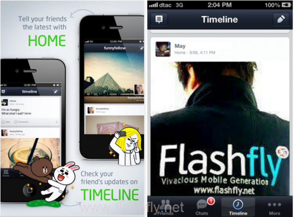 LINE สำหรับ iOS อัพเดทเวอร์ชั่นใหม่ 3.0 มาพร้อม Timeline และ Home แชร์เรื่องราวผ่าน Social ได้แล้ว