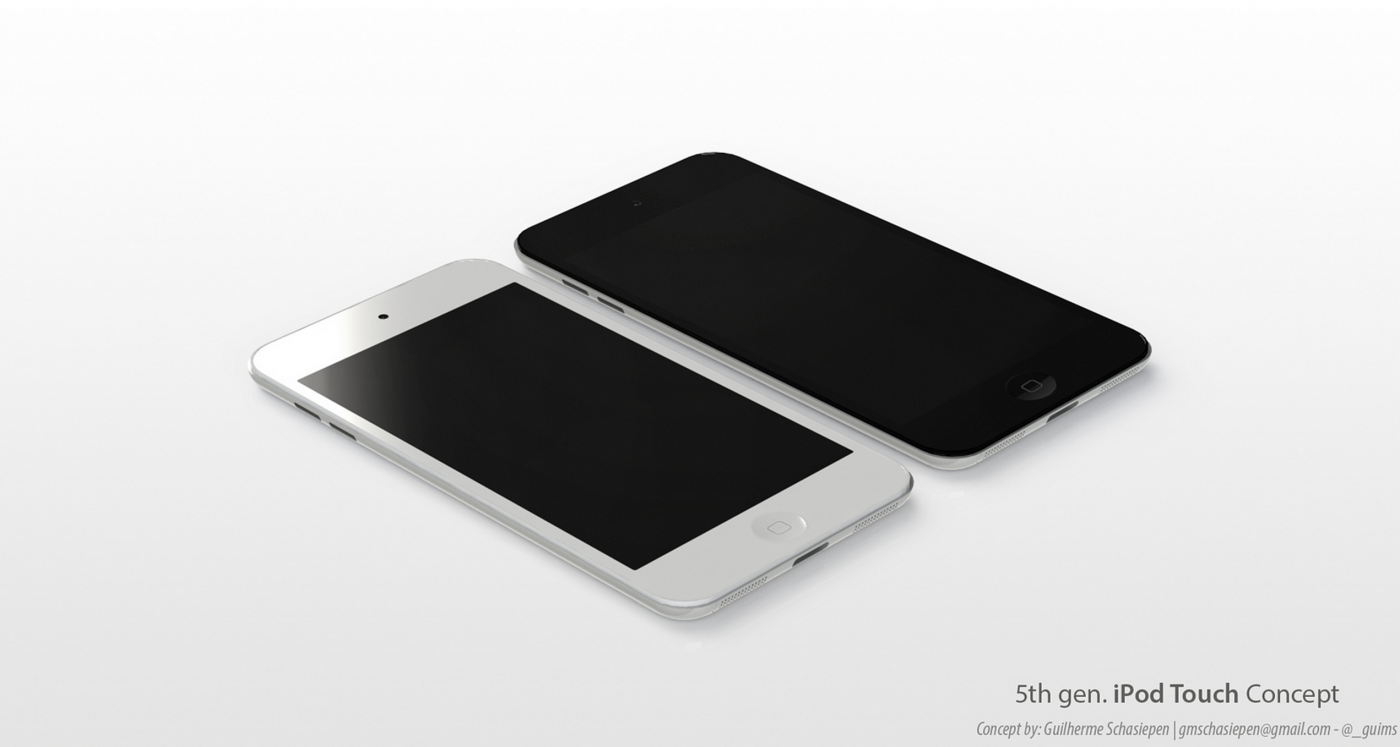 ชมภาพชุด iPod Touch รุ่นใหม่หน้าจอขนาด 4 นิ้ว ทั้งสีขาวและดำ บางเบาสวยงาม