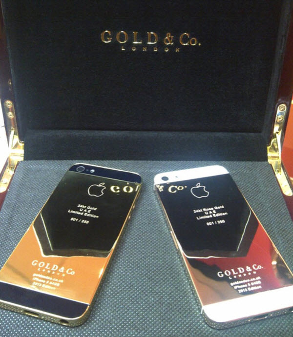 เปิดตัว iPhone 5 สุดหรุเคลือบทองคำชมพู (Rose gold) ขนาด 24 กะรัต จำหน่ายครั้งแรกที่ดูไบ