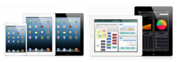 เปรียบเทียบ iPad mini , iPad Retina , New iPad และ iPad 2 มีอะไรแตกต่างกันบ้าง