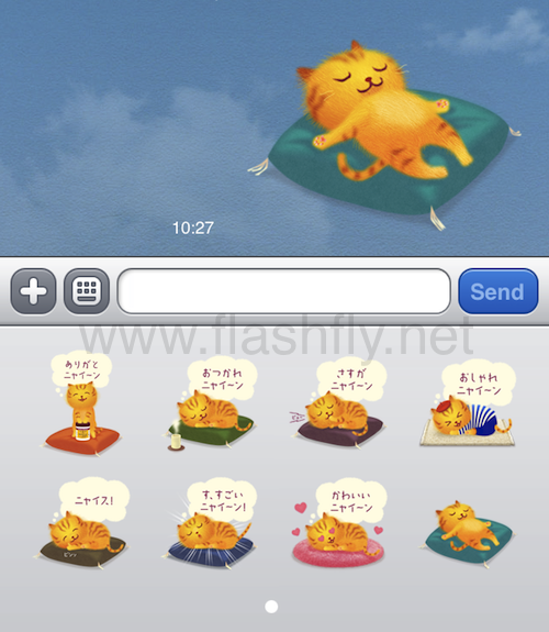 LINE แจกสติ๊กเกอร์ฟรีอีก 2 แบบ เจ้าเหมียว Orinyain และตำรวจ Matsupoli-Chan สำหรับ ID ญี่ปุ่นเท่านั้น พร้อมวิธีติดตั้งบน iPhone