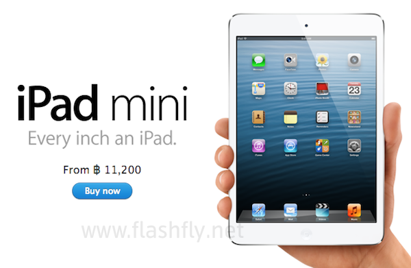 iPad mini วางจำหน่ายแล้ววันนี้ ที่ Apple Online Store ประเทศไทยราคาเริ่มต้นที่ 11,200 บาท