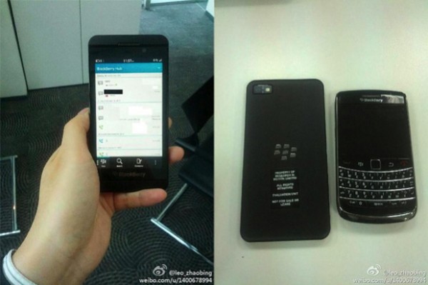 ภาพหลุดล่าสุด BlackBerry 10 ตัวเป็นๆประกบคู่ BlackBerry Bold 9700 (ชมภาพ)