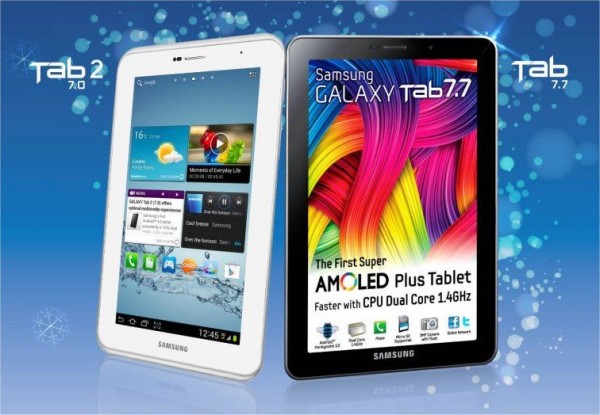 Samsung ปรับลดราคา Galaxy Tab 7.7 และ Galaxy Tab2 7” ลงต้อนรับ iPad mini !!