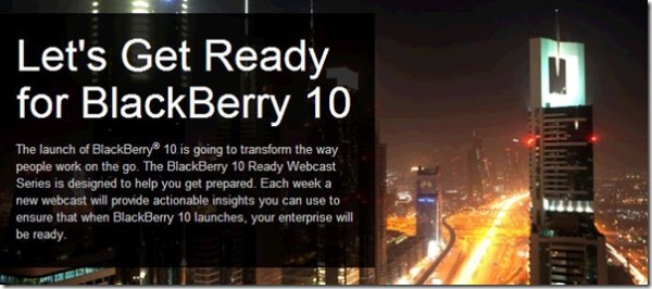 RIM แนะนำ BlackBerry 10 Ready Program ใหม่ล่าสุด สำหรับลูกค้ากลุ่มองค์กรธุรกิจ เพื่อช่วยเสริมรายได้จากการลงทุน