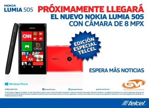 Nokia เตรียมวางจำหน่าย Lumia 505 สมาร์ทโฟนราคาประหยัดเฉพาะที่ประเทศเม็กซิโกเท่านั้น